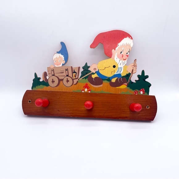 German Vintage Childs Coat Rack Knome Wagon - Picture 11 of 12